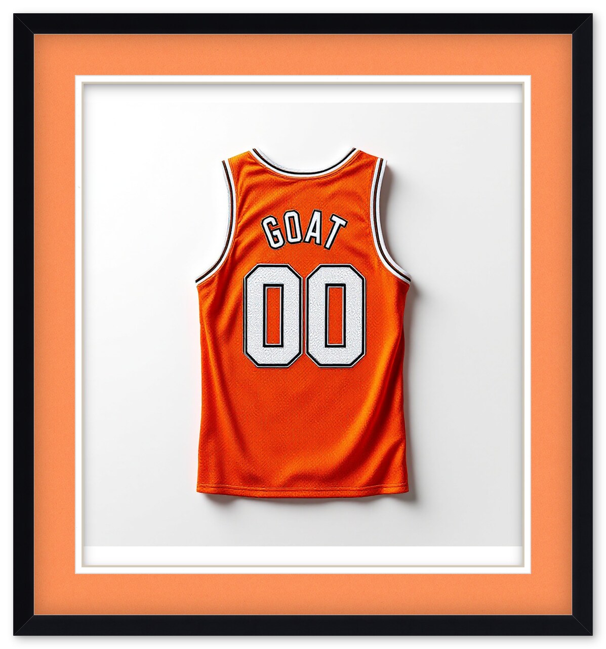 CustomPictureFrames.com Solid Wood Jersey Shadow Box Frame - Matte Black - Sizes 28x30 - Wall Display With Double Mat Made in the USA